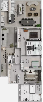 Imagem Oporto - Fase 2 - Apartamento à venda no bairro Perequê - Porto Belo/SC