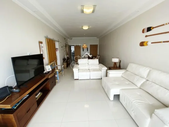 Imagem Impecável Apartamento frente total Pitangueiras, Guarujá-SP: 3 Quartos, 3 Suítes, 2 Salas, 2 Banheiros, 1 Vaga, 170m²!