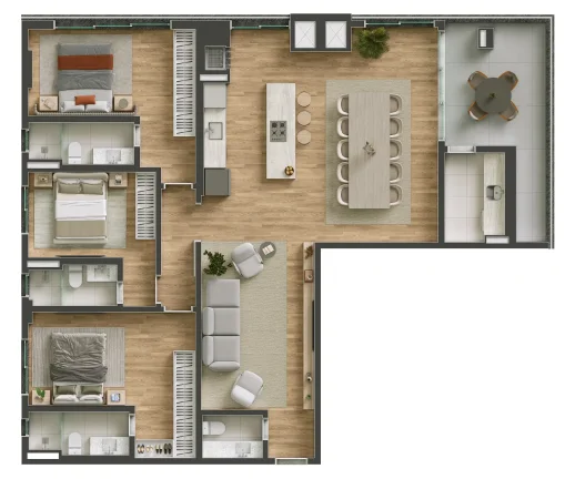 Imagem Apartamento em América - Joinville SC