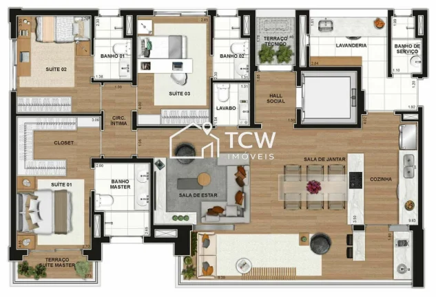 Imagem Apartamento à venda 3 suítes no Itaim Bibi