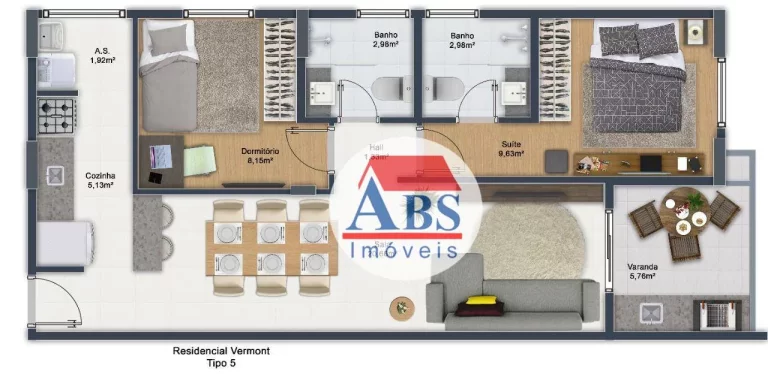 Imagem Apartamento com 2 dormitórios à venda, 67 m² por R$ 487.000,00 - Caiçara - Praia Grande/SP