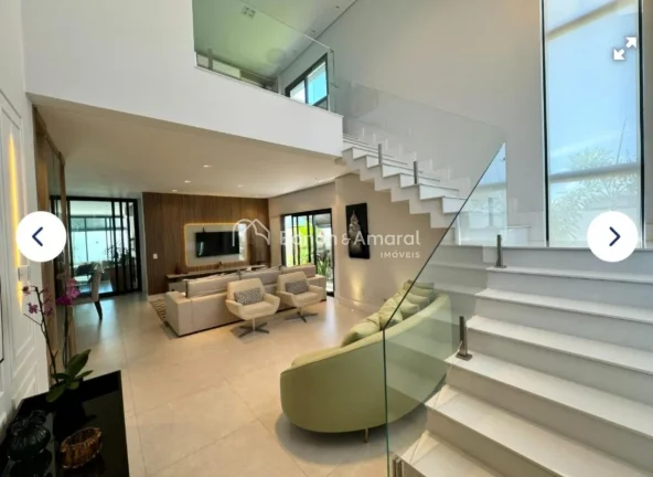 Imagem Sobrado à venda no Loteamento Residencial Arborais em Campinas, com 335 m² de área construída. S...