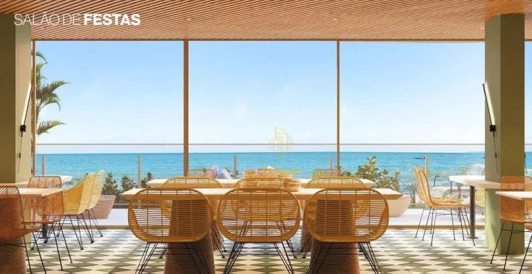 Imagem Apartamento com varanda/sacada gourmet e área de lazer a beira mar da praia do Bessa - AP0730