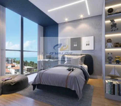 Imagem Vendo Apartamentos, Pé na Areia, de 58,12 à 130,92m², 2 ou 3 quartos, varanda gourmet e 1 ou 2 vagas