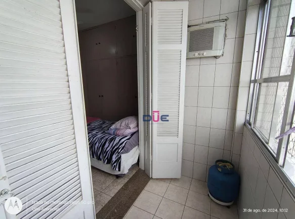 Imagem Apartamento com VISTA MAR , 2 dormitórios, 2 BANHEIROS, VARANDA FRENTE MAR NA QUADRA DA PRAIA à venda, 77 m² por R$ 573.000,00 Aparecida - Santos/SP