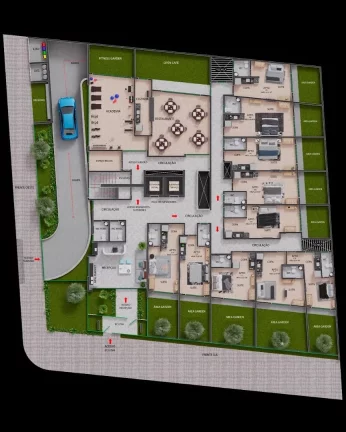 Imagem Flat com 1 dormitório à venda, 24 m² por R$ 396.148,13 - Manaíra - João Pessoa/PB