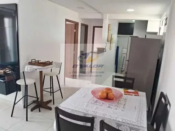 Imagem Vendo Apartamento, Mobiliado, com 59 m², 2 quartos s/ 1 suíte, sala p/ 2 ambientes e vaga