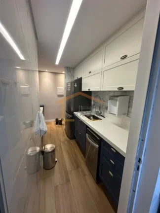Imagem Apartamento 59m²
2 Dormitórios - sendo1 Suíte 
Todo Mobiliado 
Sala Integrada com a Varanda 
Sol ...
