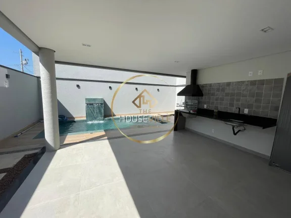 Imagem Casa Sobrado, 3 Dormitórios ( 1 suíte), piscina, 4 vagas, Cond. Malibu.