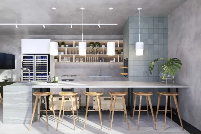 Imagem Apartamento em construção com 3 dormitórios sendo 3 suítes e 3 vagas de garagem em Balneário Camboriú/SC