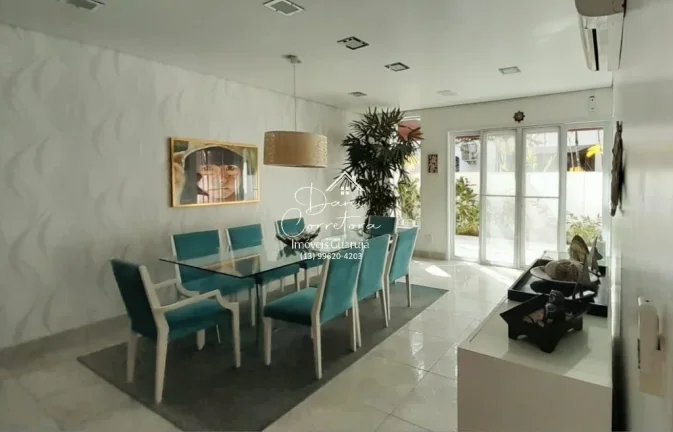 Imagem Casa de Luxo em Condomínio na Enseada - Guarujá-SP: 5 Quartos, 5 Suítes, 2 Salas, 7 Banheiros, 4 Vagas, 350m².