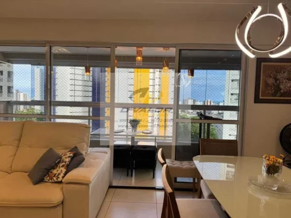 Imagem Vendo Apartamento com 131 m², 3 suítes + DCE, varanda gourmet, sala p/ 2 ambientes e 2 vagas