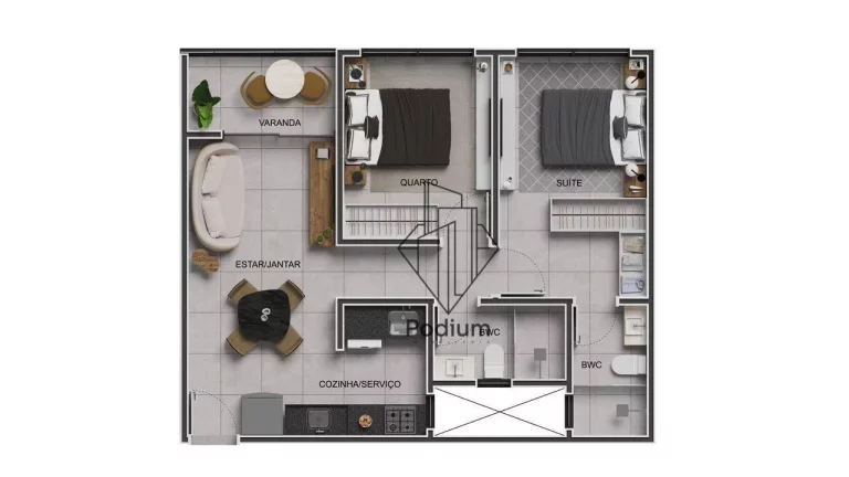 Imagem Apartamentos com varanda / sacada a 350m da praia de Manaíra - AP2190