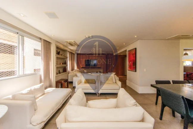 Imagem Apartamento de Luxo no Paraíso: 3 quartos, 3 suítes, 2 salas, 5 banheiros, 4 vagas de garagem, 220m² - São Paulo-SP