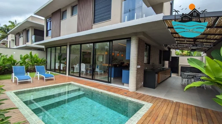 Imagem Casas a Venda em Juquehy, Aluguel de Temporada, 4 suítes, Piscina Priv. 250 metros da praia, max 12 pessos, 232m² Construido | Juquehy Imobiliária