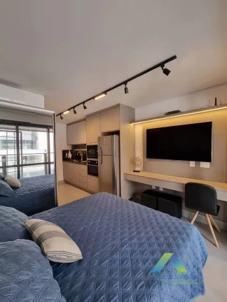 Imagem Lindo Studio todo decorado com localização privilegiada na área nobre do Brooklin Novo! SP