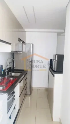 Imagem Apartamento com 43 m², com 2 dormitórios, sala de estar e jantar integradas, cozinha funcional e s...