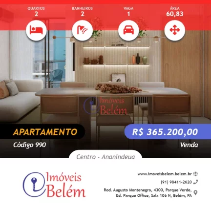 Imóveis Belém Vende Parque Futuro Apt 2 suítes em Ananindeua