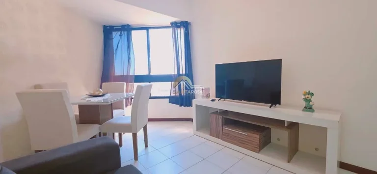 Imagem Alugo apto 1/4 mobiliado na Pituba, 60 m², vista mar+cidade, vaga numerada, condomínio fechado com
