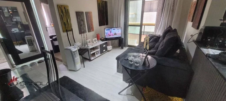 Imagem Apartamento com 1 dormitório à venda, 48 m² por R$ 295.000,00 - Vila Caiçara - Praia Grande/SP