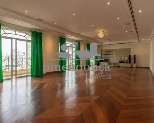 Imagem Higienópolis, belíssimo apartamento, andar alto, 443m².,Um por andar, 4 suites, 5 vagas, lazer, se