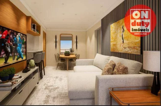 Imagem Lançamento!! Apartamento com 2 suítes com lavabo à venda, 74 m² a partir R$ 1.153.141 - Ponta da Praia - Santos/SP