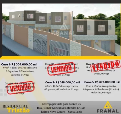 Casa Duplex em Santa Luzia