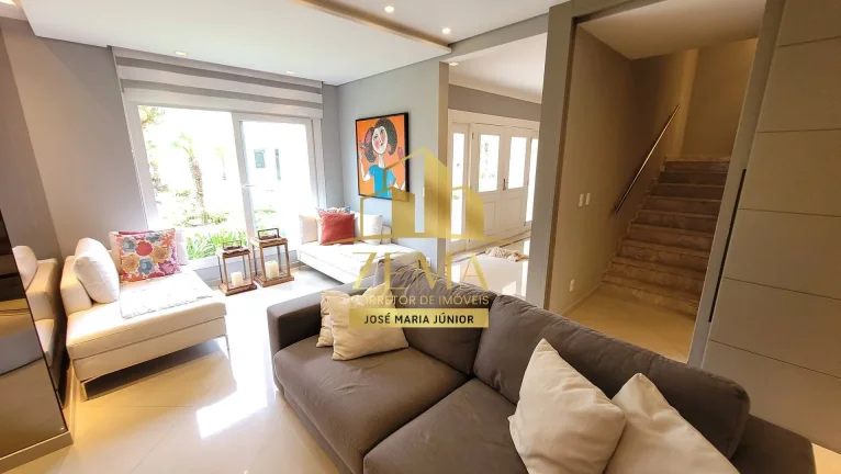 Imagem Sobrado Condomínio, 391 m2, 4 sts,Piscina,Sauna,Amplo Gourmet, Mobiliada