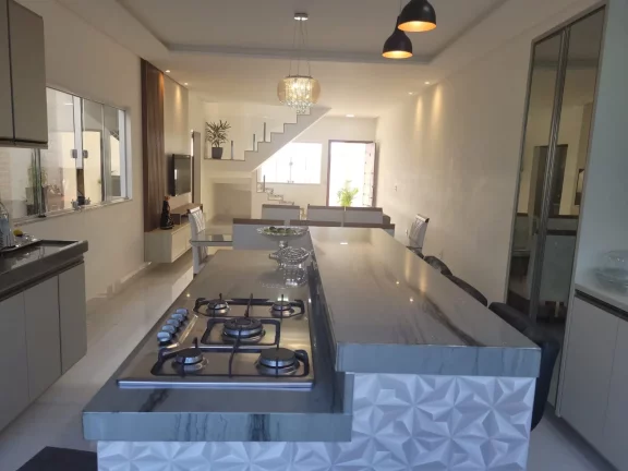 Imagem Casa Duplex, 03 Suites, Area de Lazer Completa, 02 Vagas de Garagem, Jardim Boa Vista, Guarapari - ES
