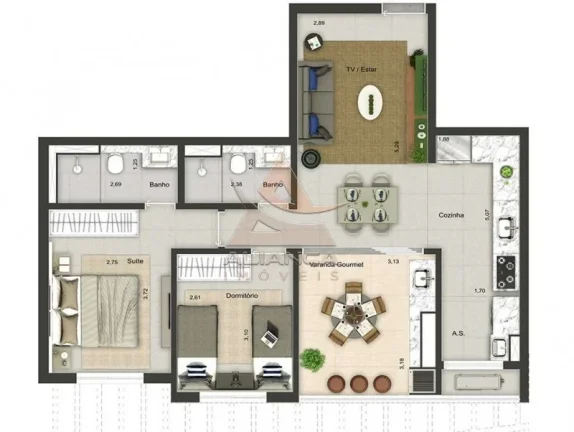 Imagem Apartamento - Ribeirão Preto - Jardim Olhos D'água