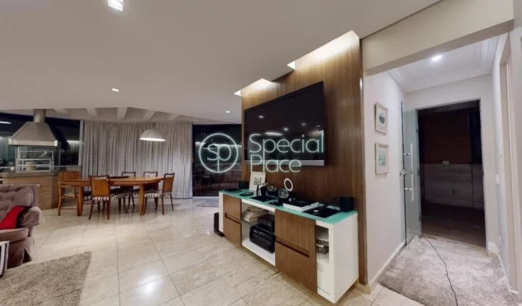Imagem Linda cobertura duplex com 410m2. No primeiro piso, 2 belas suítes, escritório com banheiro, jardi...