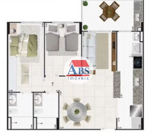 Imagem Apartamento à venda, 75 m² por R$ 395.000,00 - Nova Mirim - Praia Grande/SP
