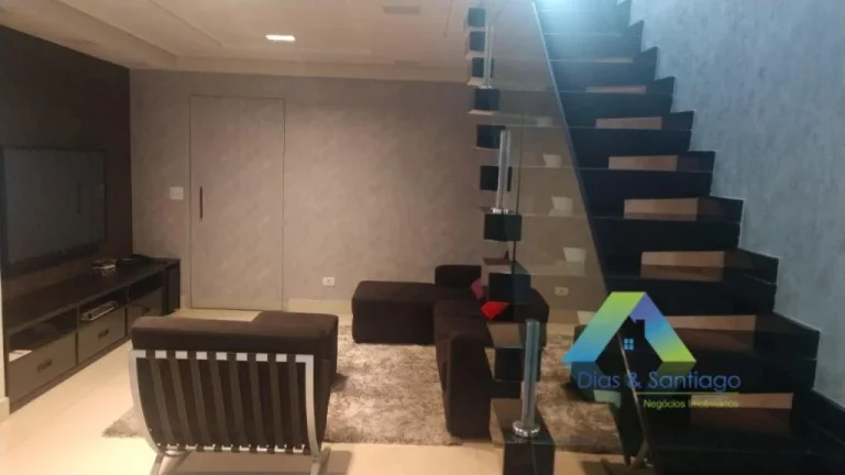 Imagem Linda cobertura tríplex com 3 dormitórios, 2 vagas, área gourmet com excelente localização e valor!