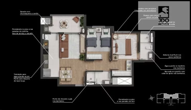Imagem Apartamento a Venda no bairro Campo Comprido - Curitiba, PR