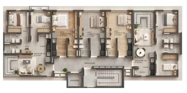 Imagem Studio à venda, 23 m² por R$ 217.000,00 - Intermares - Cabedelo/PB