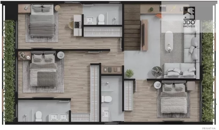 Imagem Apartamento Duplex a Venda no bairro Alto da Rua Xv - Curitiba, PR