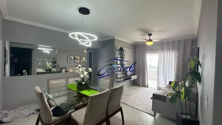 Imagem Apartamento com 3 dormitórios à venda, 101 m² por R$ 780.000 - Guilhermina - Praia Grande/SP