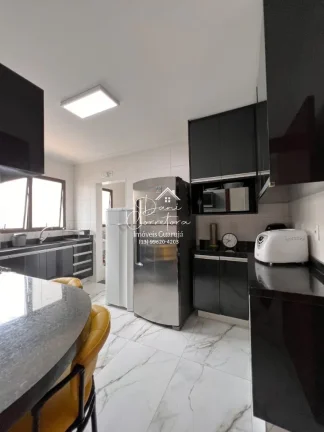 Imagem Apartamento com vista para o Tombo e vista para Astúrias com 3 suítes e 2 vagas no Tombo, Guarujá-SP: 214m² de puro requinte!