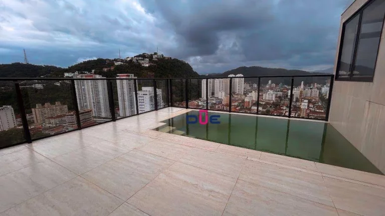 Imagem Cobertura com 3 dormitórios à venda, 160 m² por R$ 2.800.000 - José Menino - Santos/SP