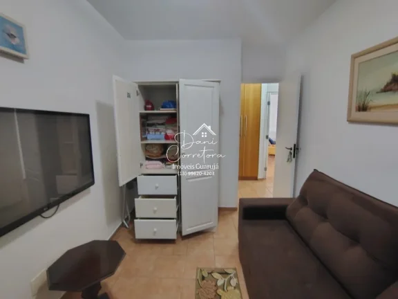 Imagem Apartamento à venda em Guarujá-SP, Morro do Maluf: 3 quartos, 1 suíte, 2 salas, 3 banheiros, 1 vaga de garagem, 126m².