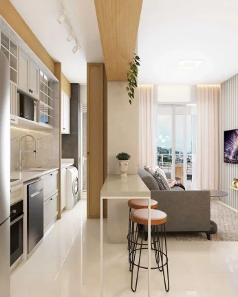 Imagem Apartamento com 3 dormitórios sendo 1 suíte e 2 vagas de garagem em Itajaí