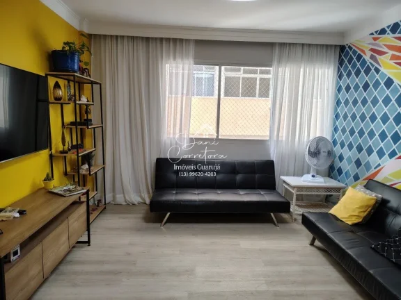 Imagem Imperdível: Apartamento à venda em Guarujá-SP, bairro Pitangueiras, 2 quartos, 2 salas, 2 banheiros, 1 vaga, 86m²