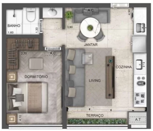Imagem Apartamento com 2 Quartos à Venda, 62 m² em Perdizes - São Paulo