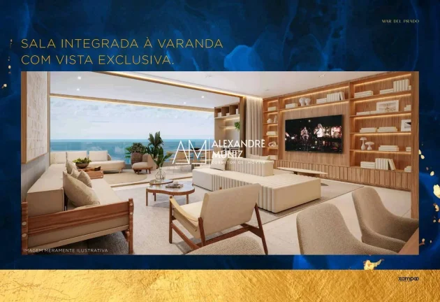 Imagem Mar Del Prado, apartamentos de luxo na Beira Mar de Fortaleza-CE. 4 suítes.