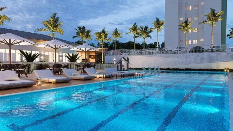 Imagem Apartamento com 2 dormitórios à venda, 49 m² por R$ 315.000,00 - Caguaçu - Sorocaba/SP