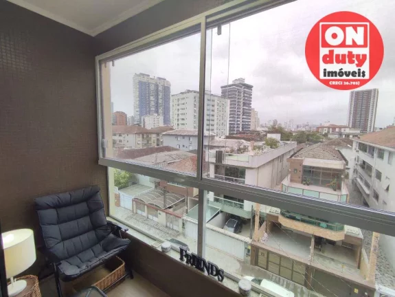 Imagem Apartamento com 3 dormitórios à venda, 117 m² por R$ 815.000,00 - Ponta da Praia - Santos/SP