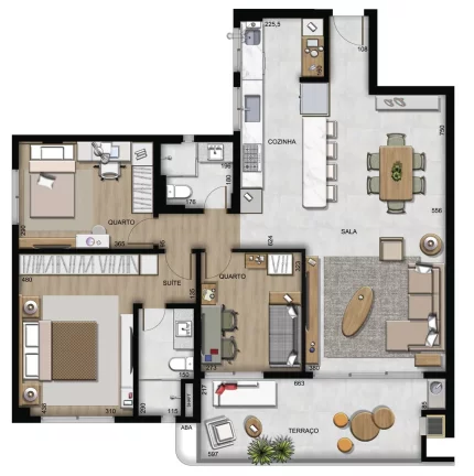 Imagem Tamoios - Apartamento à venda no bairro Vila Izabel - Curitiba/PR