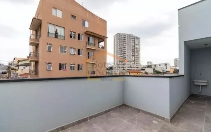 Imagem Cobertura com 58m² + 18m², 3 dormitórios, sala, cozinha, banheiro, área de serviço e 1 vaga de ...