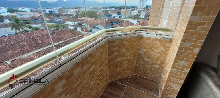 Imagem Apartamento com 1 dormitório à venda, 36 m² por R$ 325.000,00 - Caiçara - Praia Grande/SP