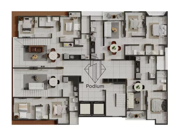 Imagem Cobertura Duplex com área privativa proximidades de restaurantes, academia, farmácia e praça no Bessa - CO0242